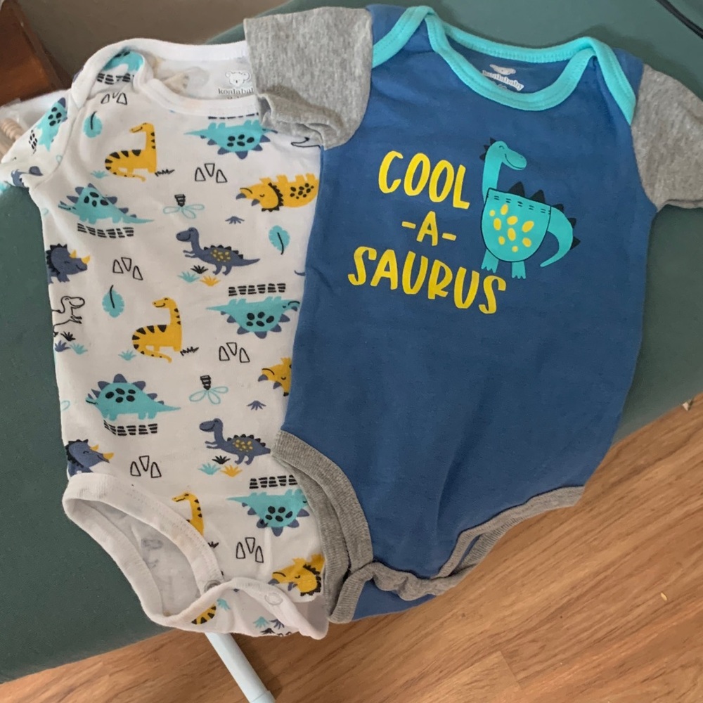 Set of 2 Dinosaur Onesies